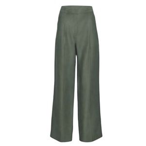 Aritzia Wilfred effortless wide leg sage green linen pants 6